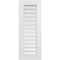 Ekena Millwork Vertical Surface Mount PVC Gable Vent: Functional, w/ 3-1/2"W x 1"P Standard Frame, 16"W x 42"H GVPVE16X4201SF - alternate 1
